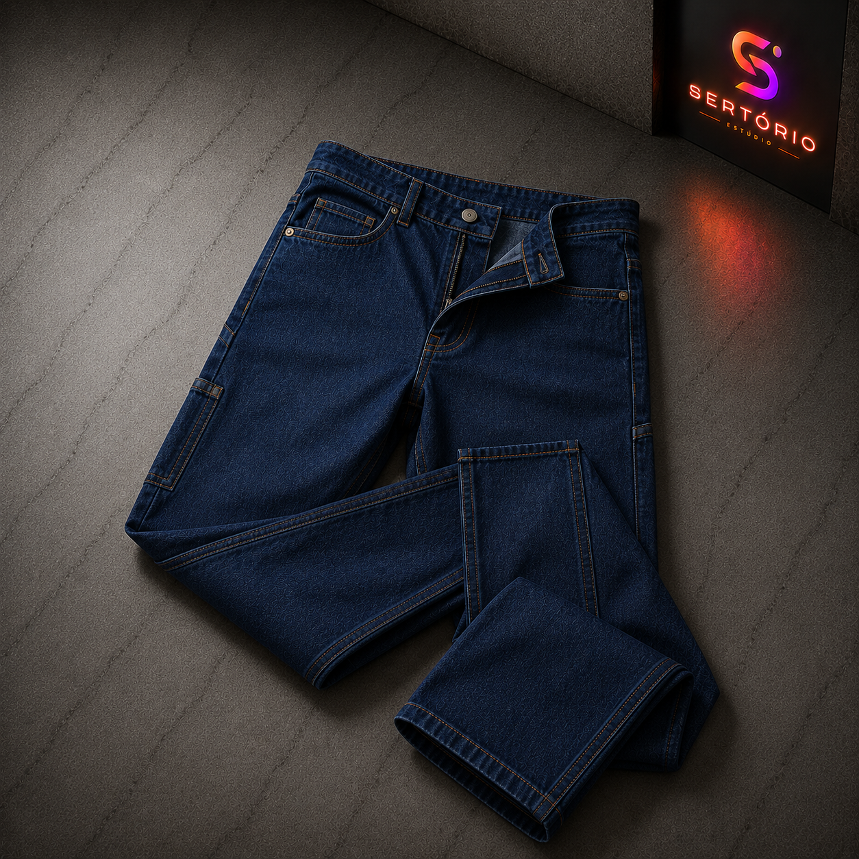 Calça jeans industrial personalizada